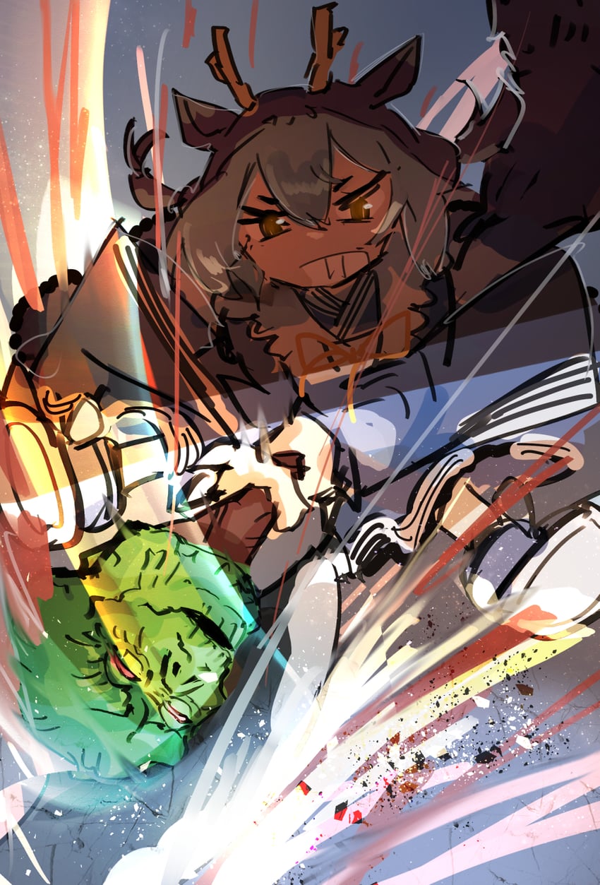 laundry dragonmaid and axe of despair (yu-gi-oh!) drawn by hatano_kiyoshi