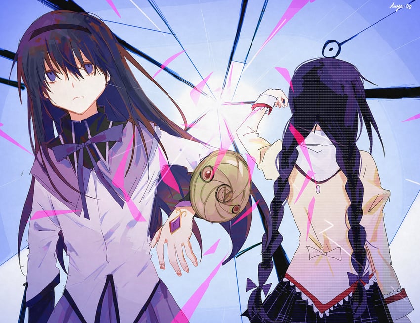 akemi homura (mahou shoujo madoka magica) drawn by axy_cang