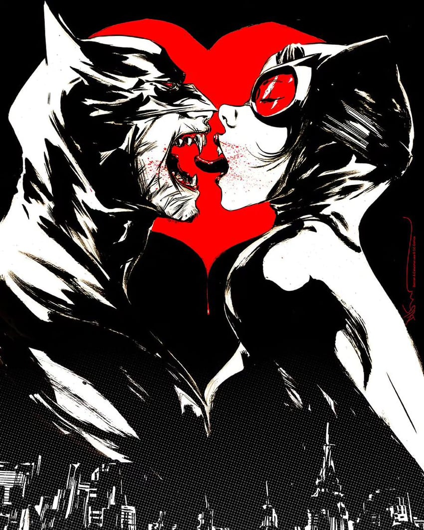batman, catwoman, and selina kyle (dc comics) drawn by dustin_nguyen
