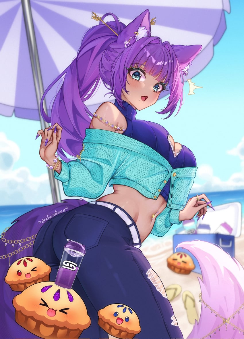 cha cha and cutiepie (indie virtual youtuber and 1 more) drawn by drowsenss