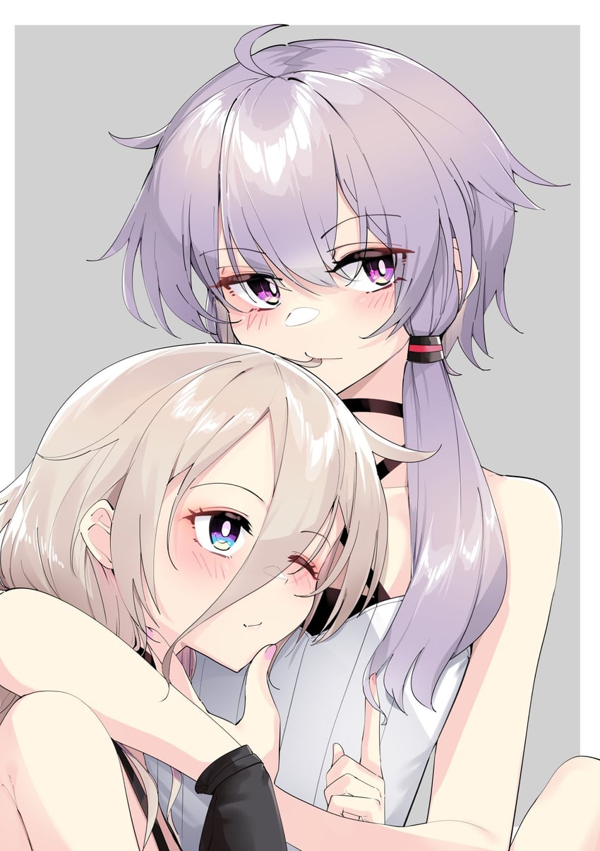 yuzuki yukari and ia (vocaloid and 2 more) drawn by zooanime