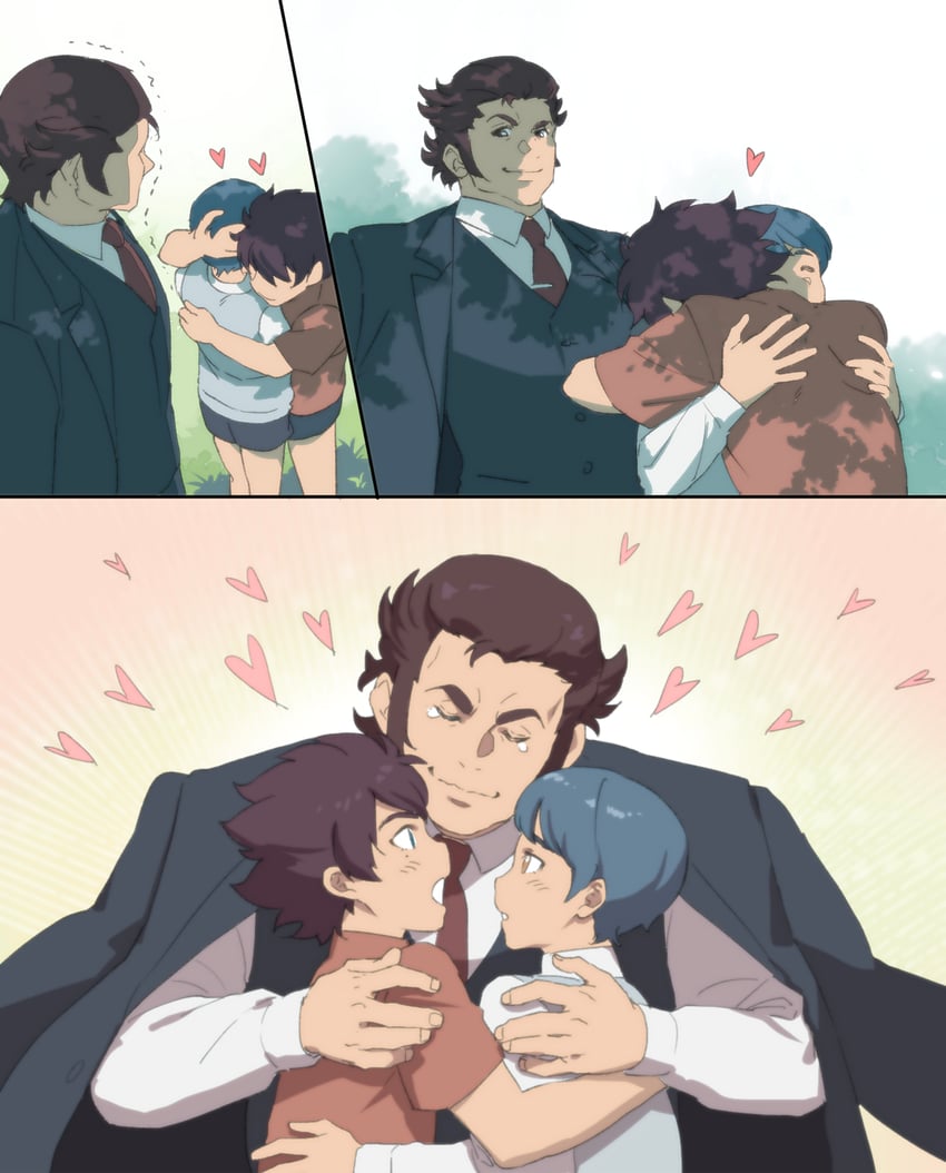 guel jeturk, lauda neill, and vim jeturk (gundam and 1 more) drawn by soul_(tamashii)