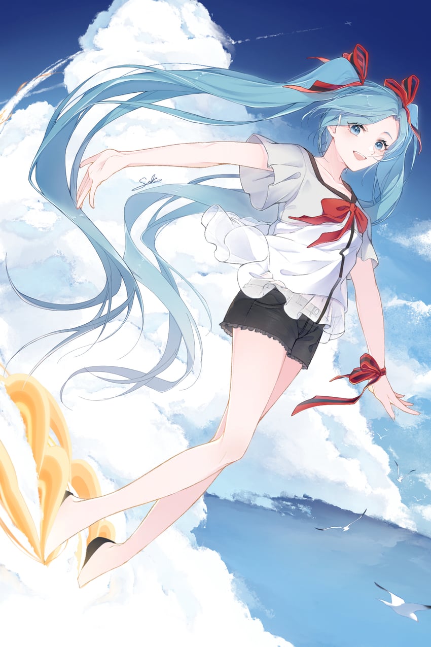 hatsune miku (vocaloid and 1 more) drawn by kicchan