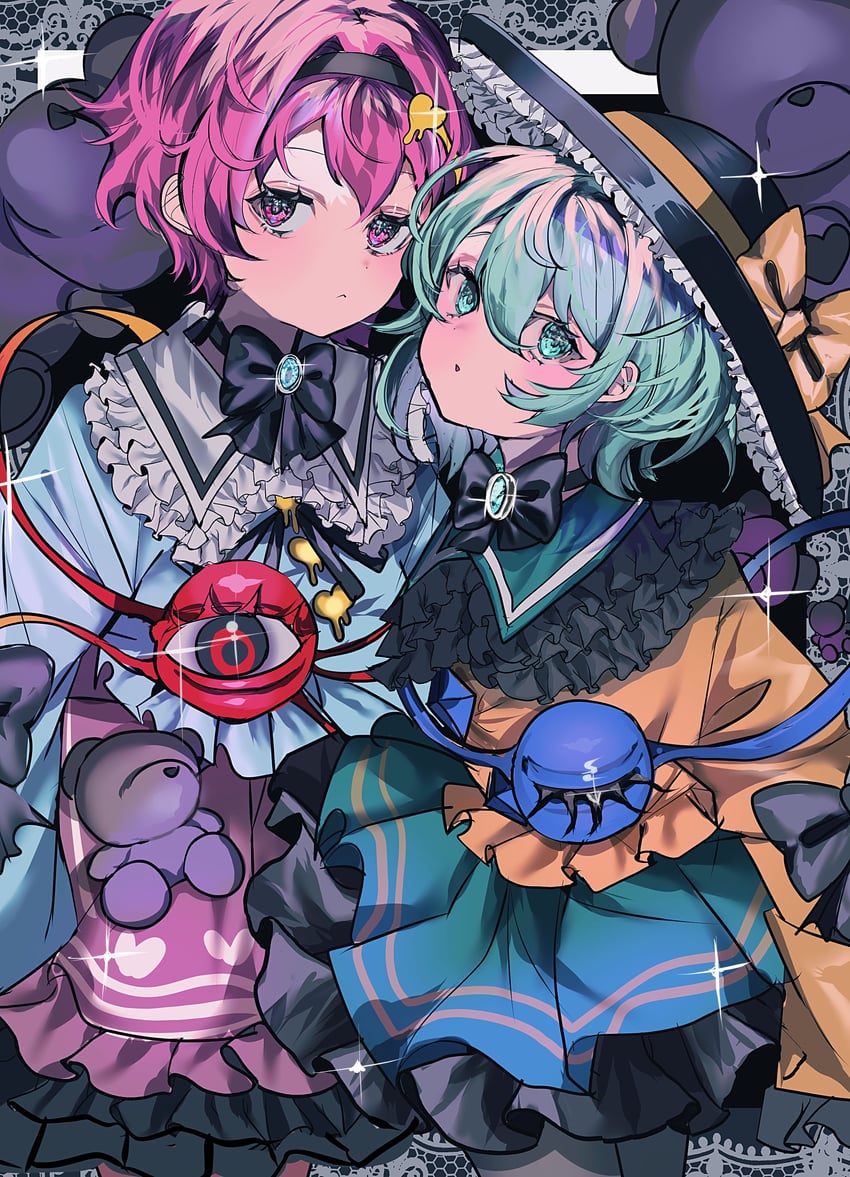 komeiji koishi and komeiji satori (touhou) drawn by momae_mac