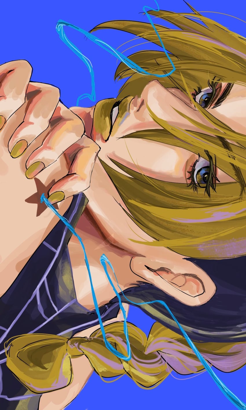 kujo jolyne (jojo no kimyou na bouken and 1 more) drawn by umeko_(00_nro9)