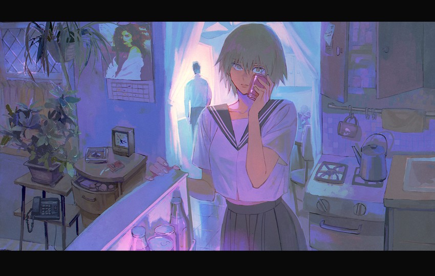 kurapika and chrollo lucilfer (hunter x hunter) drawn by huangdanlan