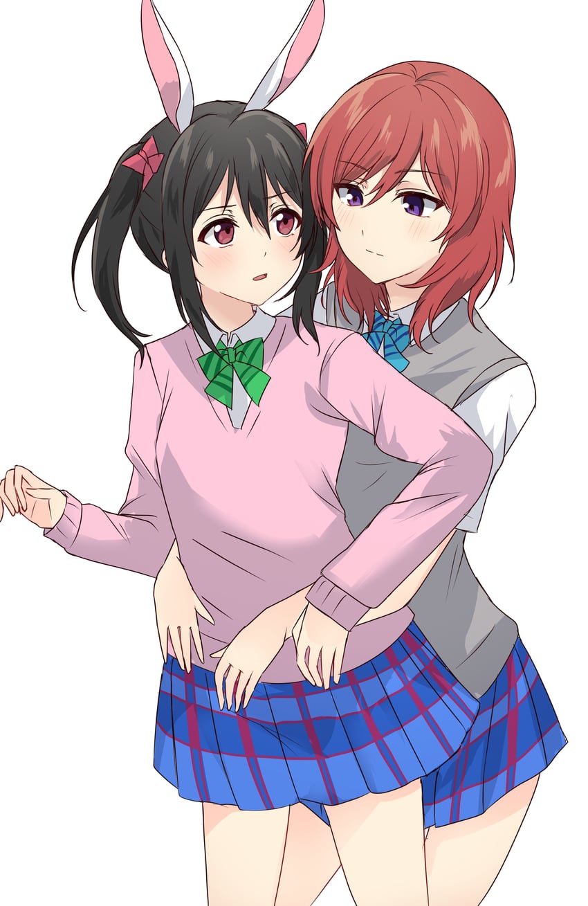 nishikino maki and yazawa nico (love live! and 1 more) drawn by kiruto_(artar_12)