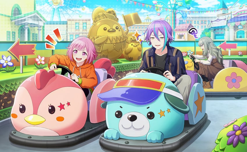 ootori emu, kusanagi nene, kamishiro rui, and phenny (project sekai) drawn by colorful_palette