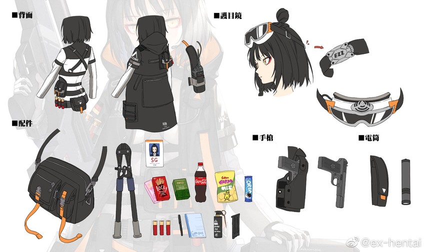 caws (girls' frontline and 1 more) drawn by haijin