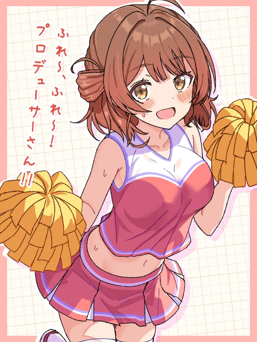 hanami ume (idolmaster and 1 more) drawn by hiyoko_neneko