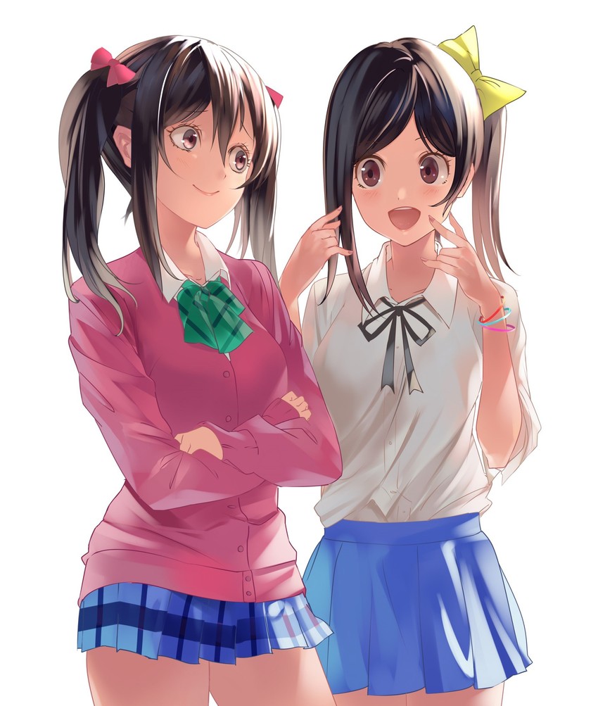 yazawa nico and yazawa cocoro (love live! and 1 more) drawn by bunbun_(midukikome)