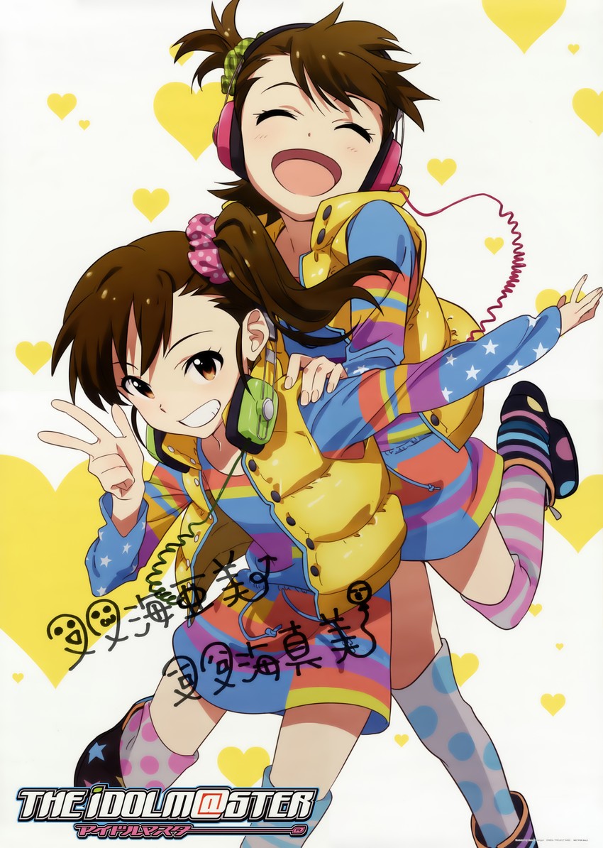 futami mami and futami ami (idolmaster) drawn by nishigori_atsushi