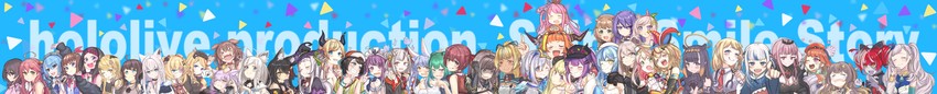 gawr gura, houshou marine, shirakami fubuki, hoshimachi suisei, mori calliope, and 41 more (hololive and 2 more) drawn by zexalmike