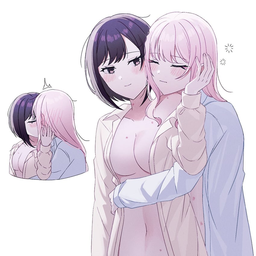 shinonome ena and akiyama mizuki (project sekai) drawn by mutu_(25love)