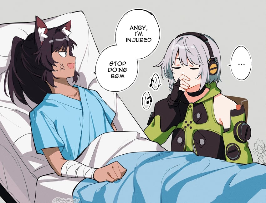 anby demara, nekomiya mana, and billy kid (zenless zone zero) drawn by natsuki_(2917)