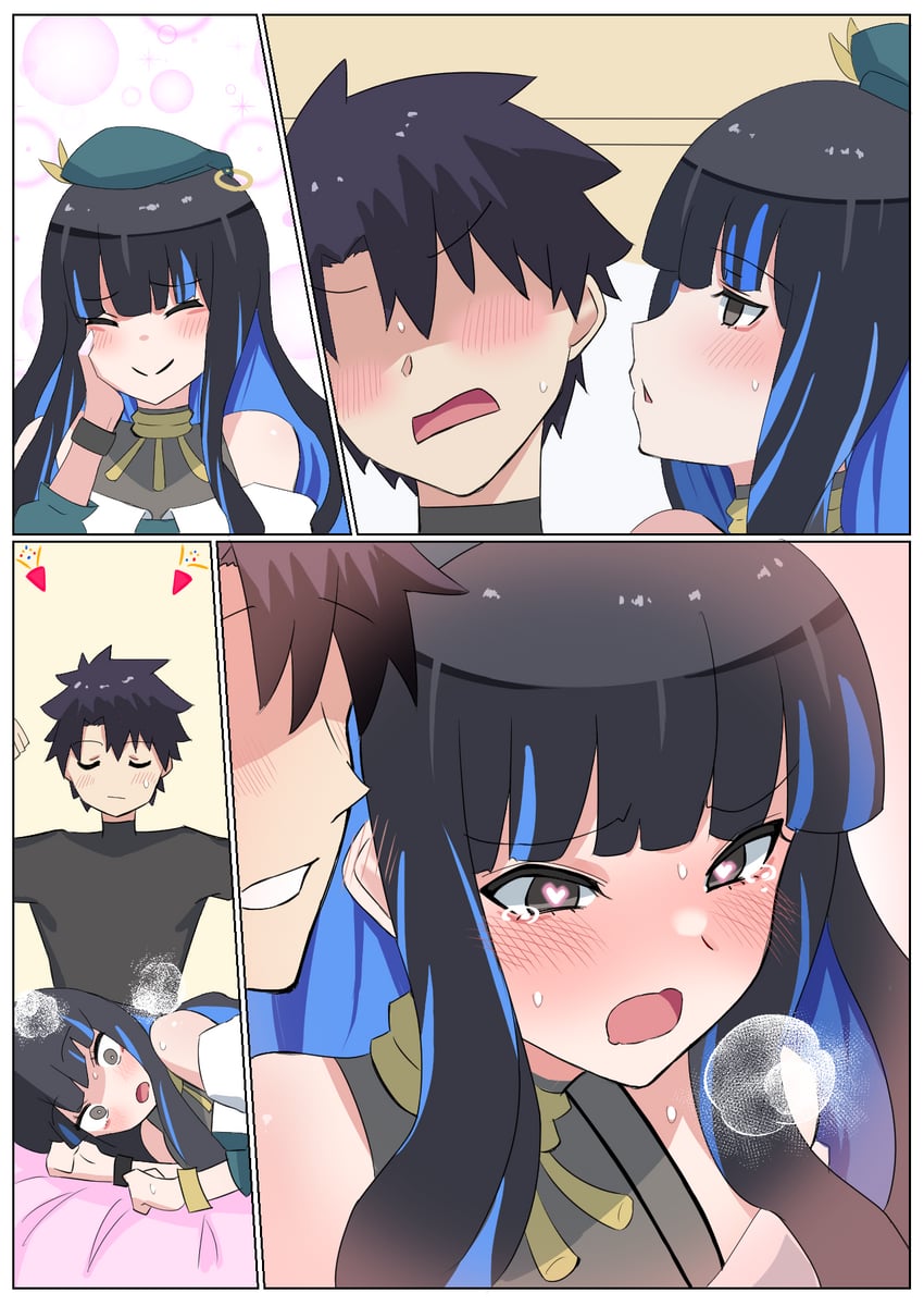 fujimaru ritsuka and tenochtitlan (fate and 1 more) drawn by 4uu_(radicalmp_head)