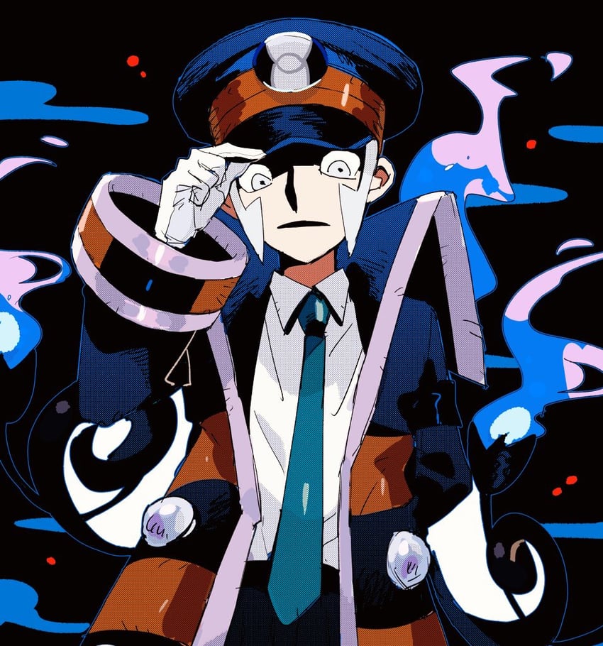 ingo and chandelure (pokemon and 1 more) drawn by onigiri_(ahku5522)