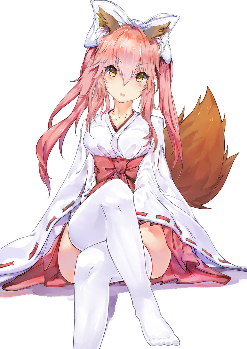 tamamo and tamamo no mae (fate and 2 more) drawn by xiao_feng