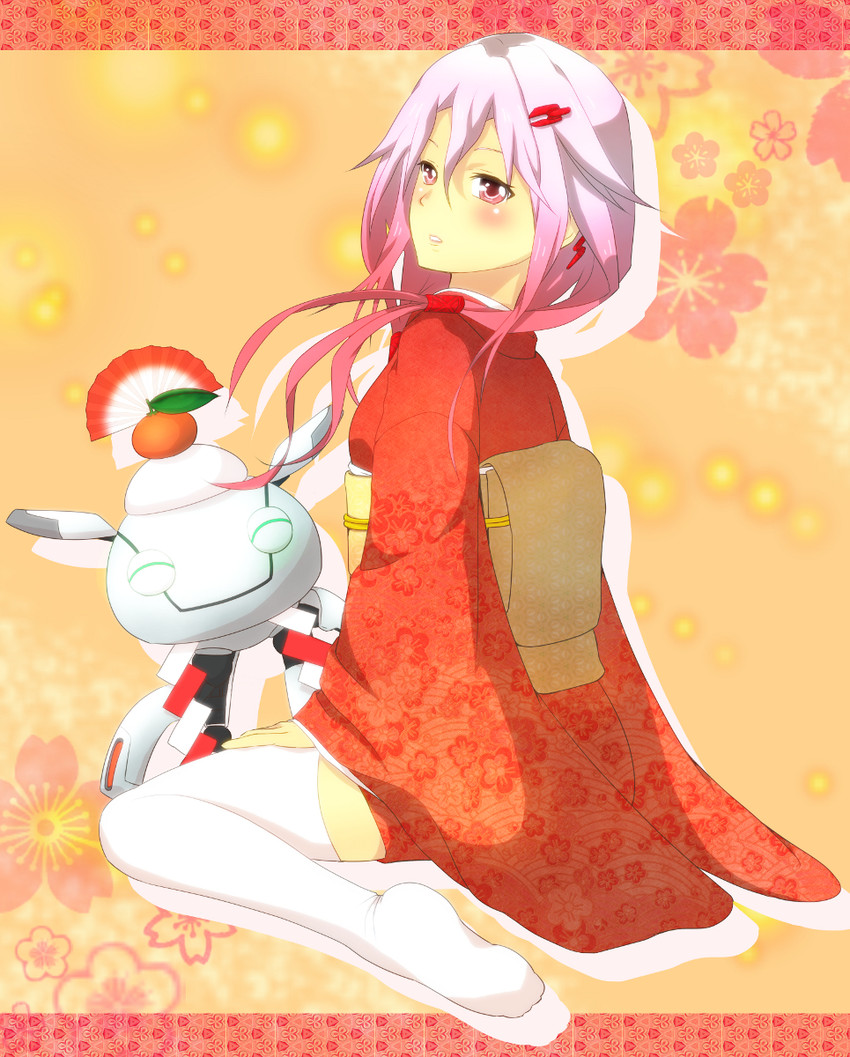 yuzuriha inori and fyu-neru (guilty crown) drawn by koi_ito