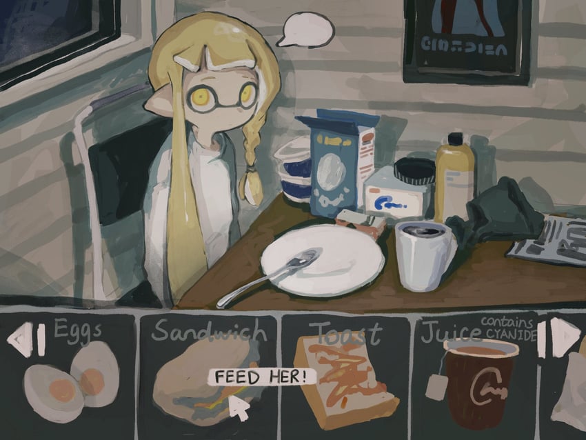 inkling player character, inkling girl, and veronika (splatoon and 1 more) drawn by dr_mice
