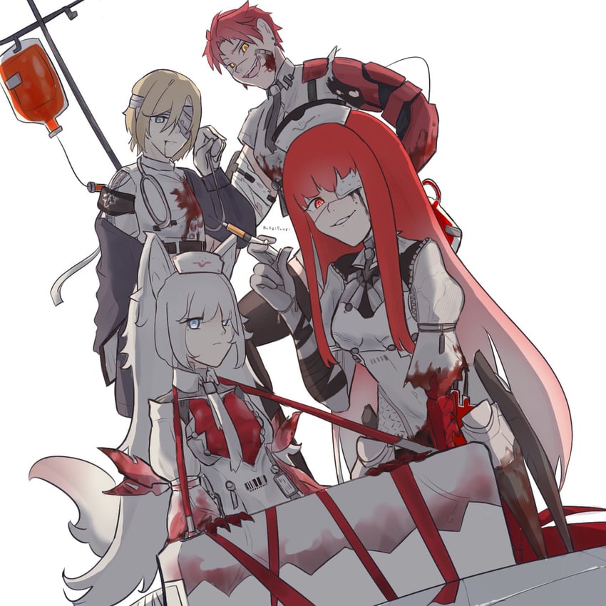 no. 21, vera, no. 21: feral scent, noctis, murray, and 1 more (punishing: gray raven) drawn by n4gi5nagi