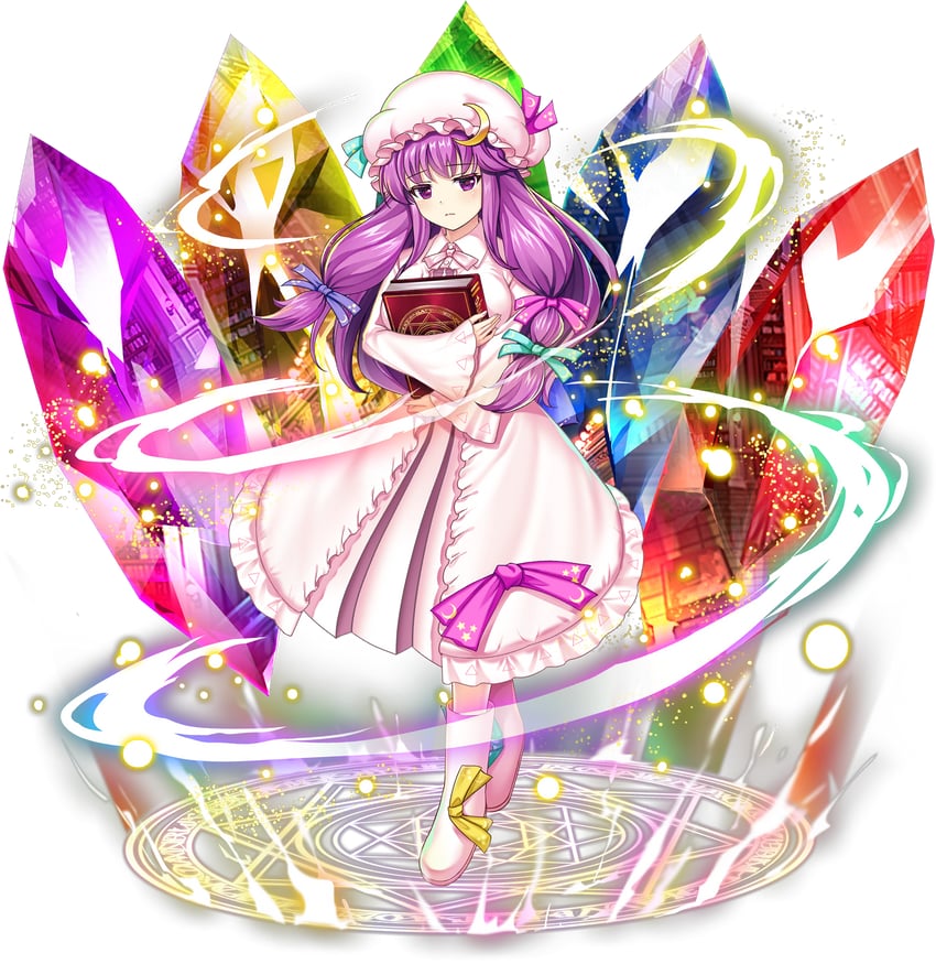 patchouli knowledge (touhou and 2 more) drawn by rotte_(1109)