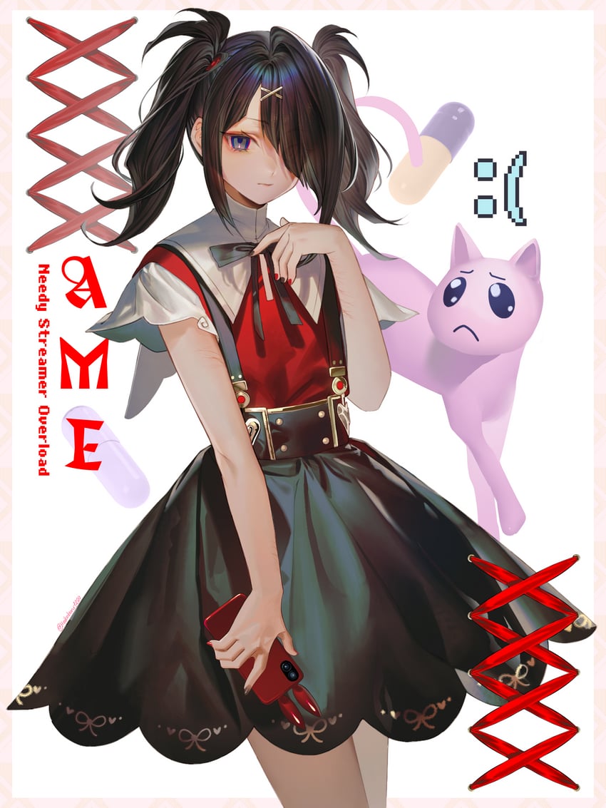 ame-chan and pien cat (needy girl overdose) drawn by heikokuru1224