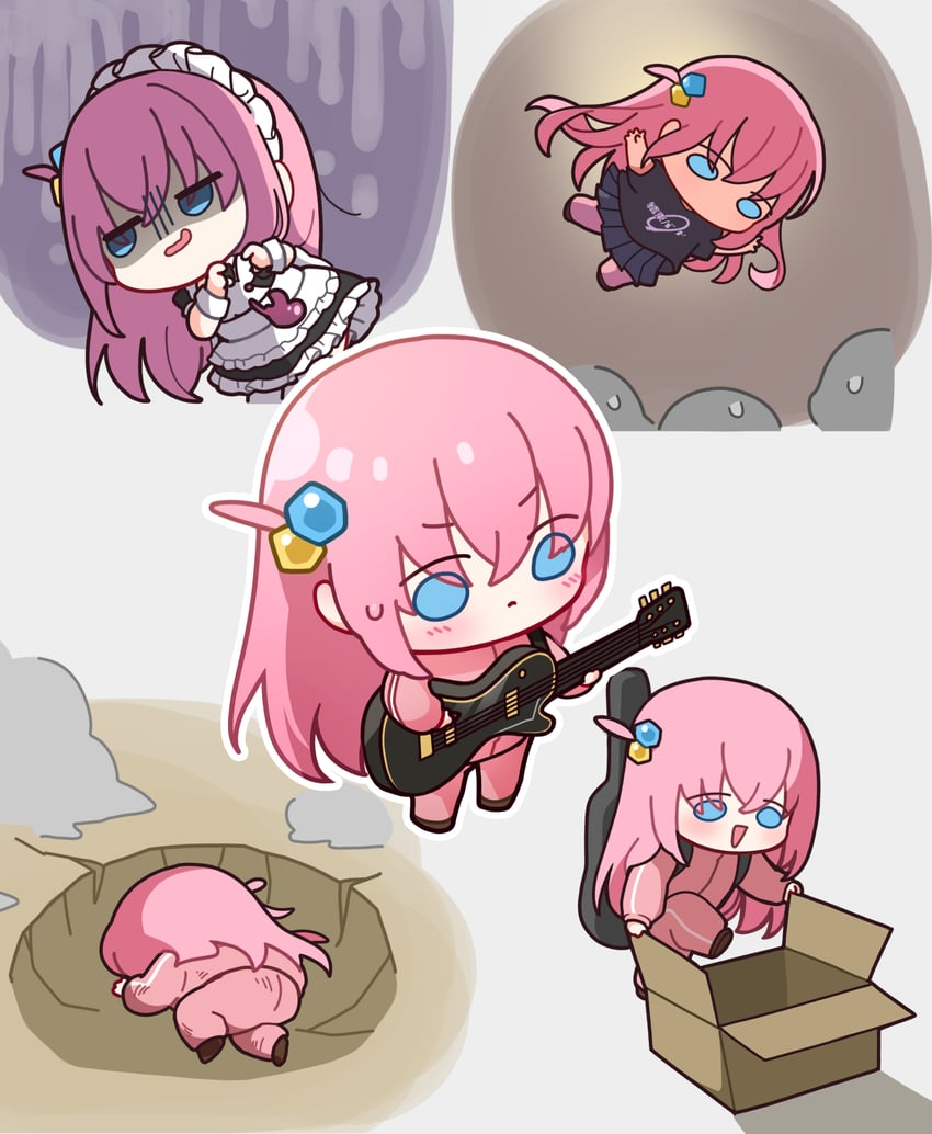 gotoh hitori (bocchi the rock!) drawn by uz_(uzru0428)