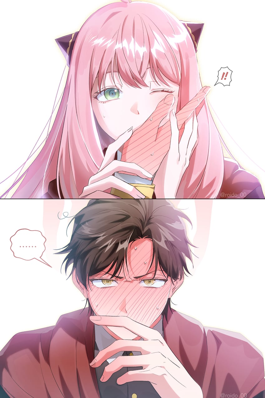 anya and damian desmond (spy x family) drawn by roido_0