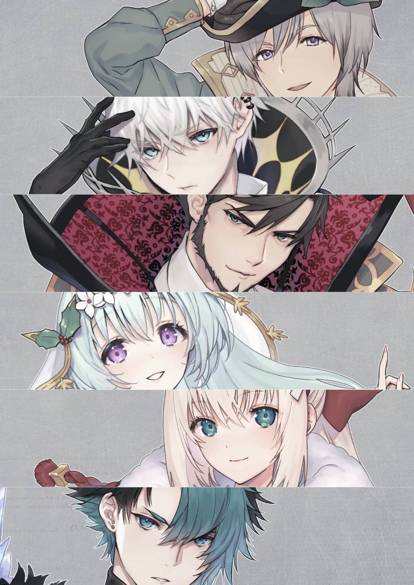 reina, william shakespeare, nick bottom, goddess cuvelier, and shadow master andersen (grimms notes) drawn by natsuhiko