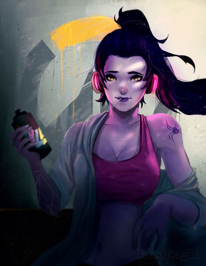 widowmaker (overwatch and 1 more) drawn by trung_doan