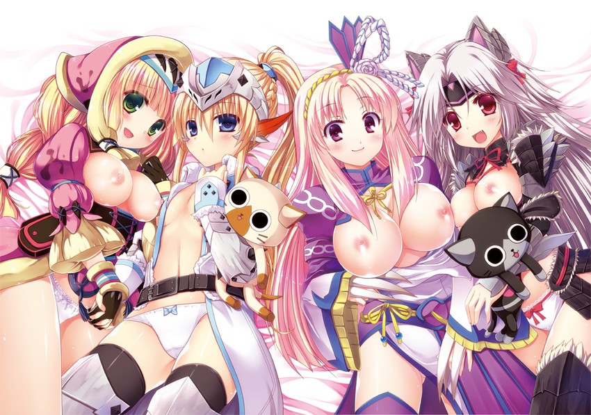 monster hunter, felyne, and melynx (monster hunter and 1 more) drawn by kizuki_erika
