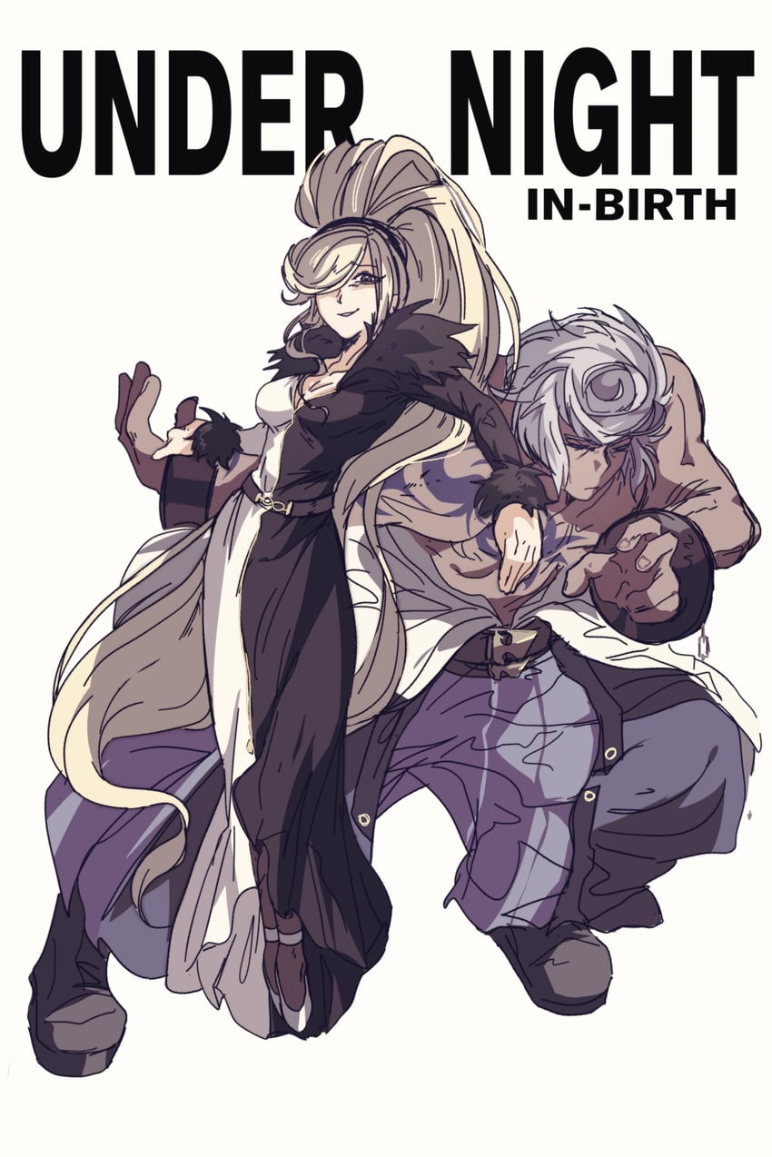 hilda and enkidu (under night in-birth and 1 more) drawn by sora_(zombiebathwater)
