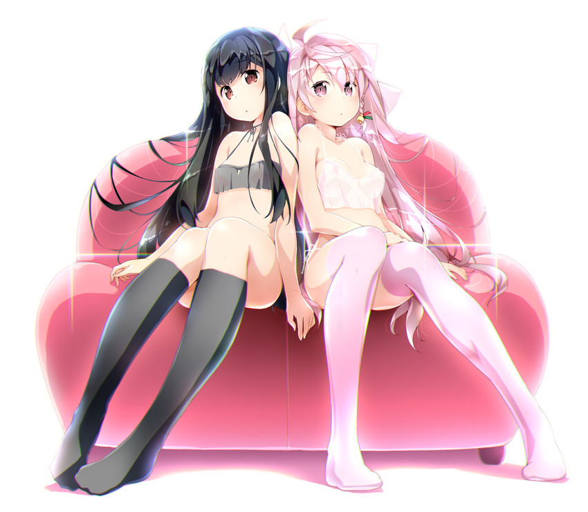alpha and manai mariho (kokoro rista!) drawn by akata_itsuki
