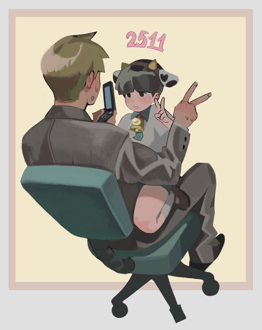 kageyama shigeo and reigen arataka (mob psycho 100) drawn by anheng3ll