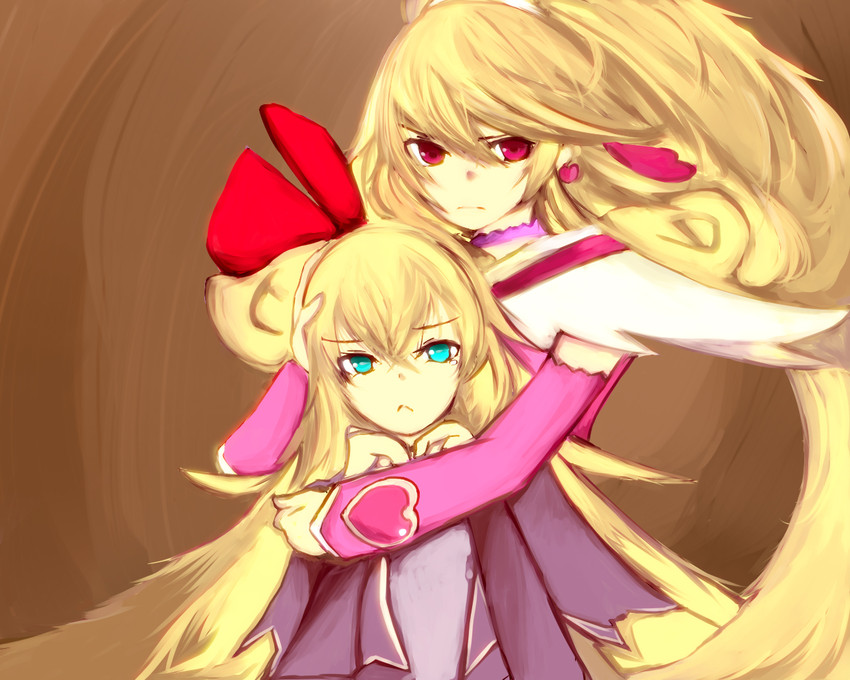 aida mana, cure heart, and regina (precure and 1 more) drawn by wani_(bronze)