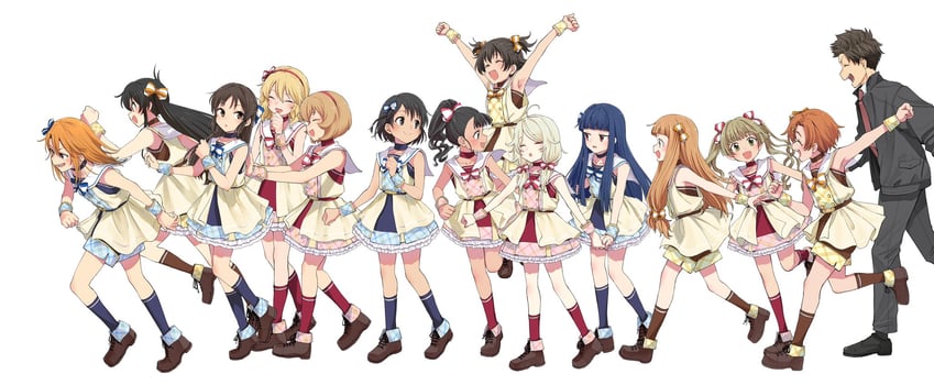 producer, tachibana arisu, sakurai momoka, akagi miria, sasaki chie, and 9 more (idolmaster and 2 more) drawn by kyouno