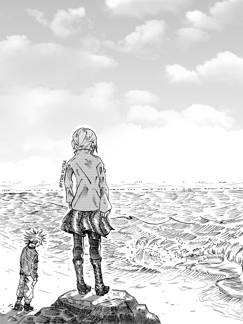 yuki prameati and ren fujiwara (original) drawn by yeay