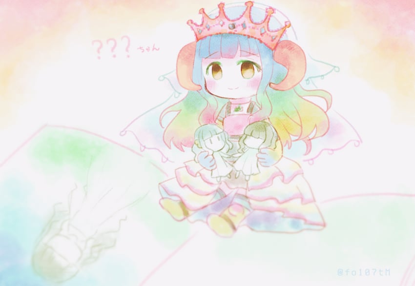 futaba sana, ai-chan, and uwasa no sana (mahou shoujo madoka magica and 1 more) drawn by totte
