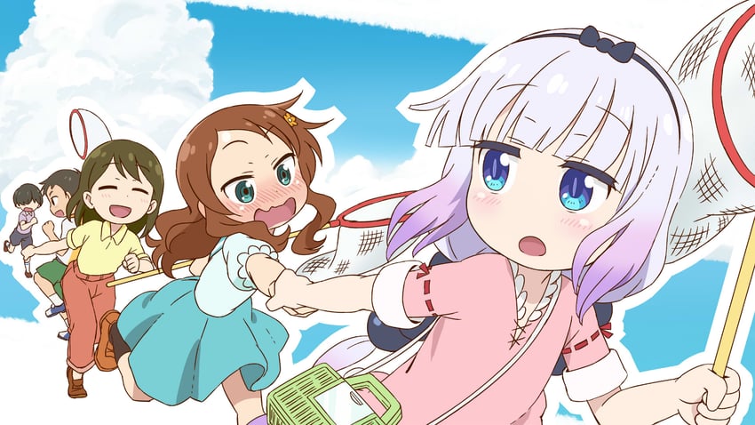 kanna kamui and saikawa riko (kobayashi-san chi no maidragon) drawn by kagero_(plusup)