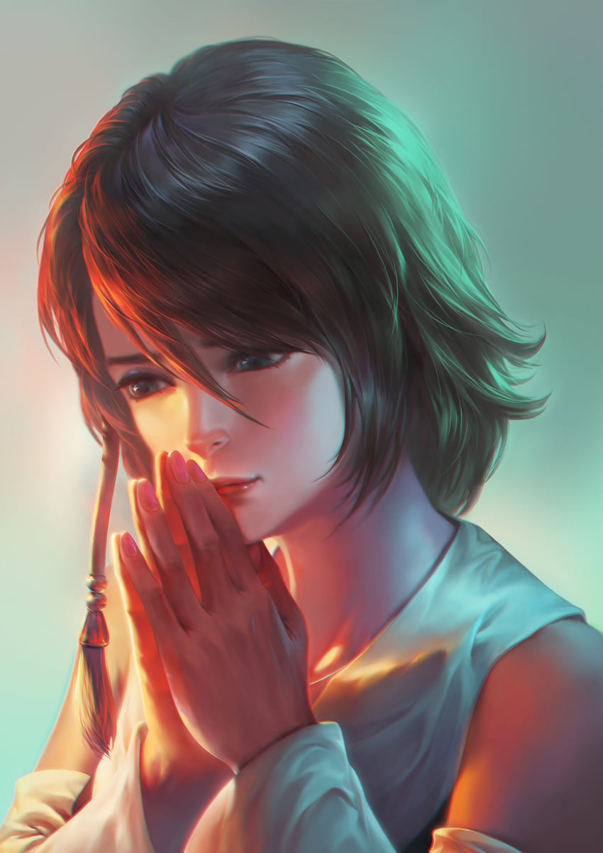 yuna (final fantasy and 1 more) drawn by kacheong