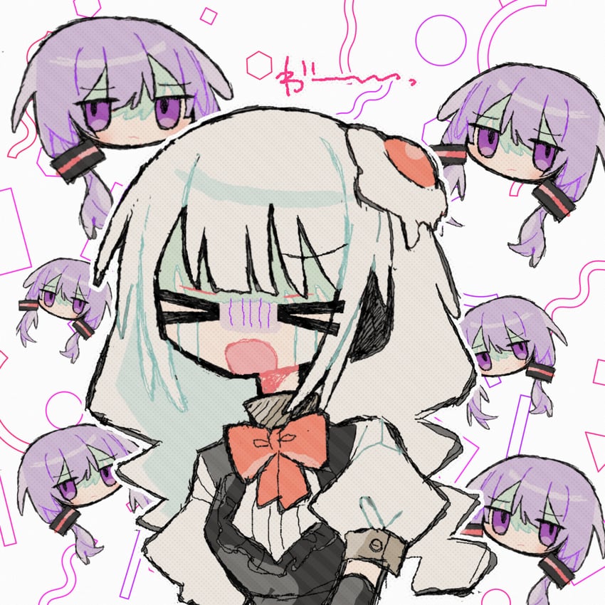 yuzuki yukari and kizuna akari (vocaloid and 1 more) drawn by okashira_moppu