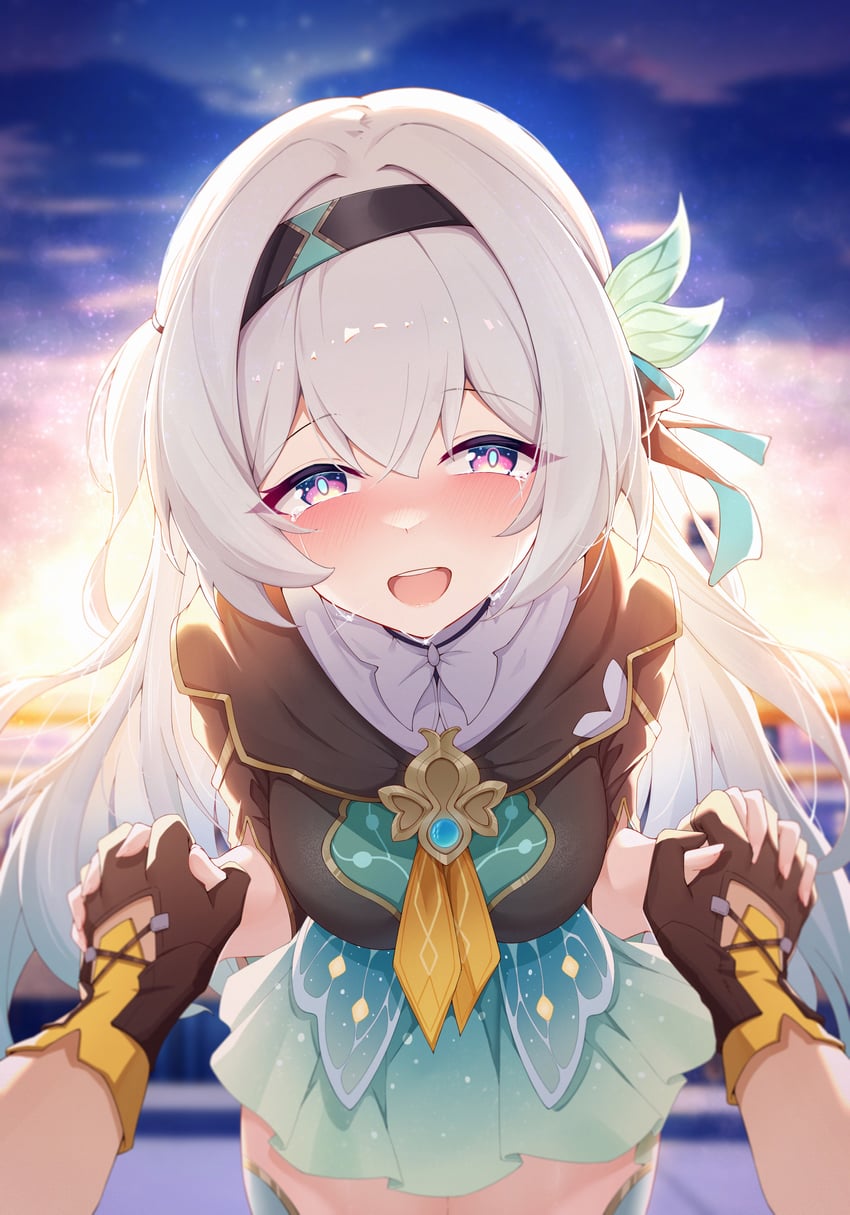 trailblazer, firefly, and caelus (honkai and 1 more) drawn by mengxin_huazha