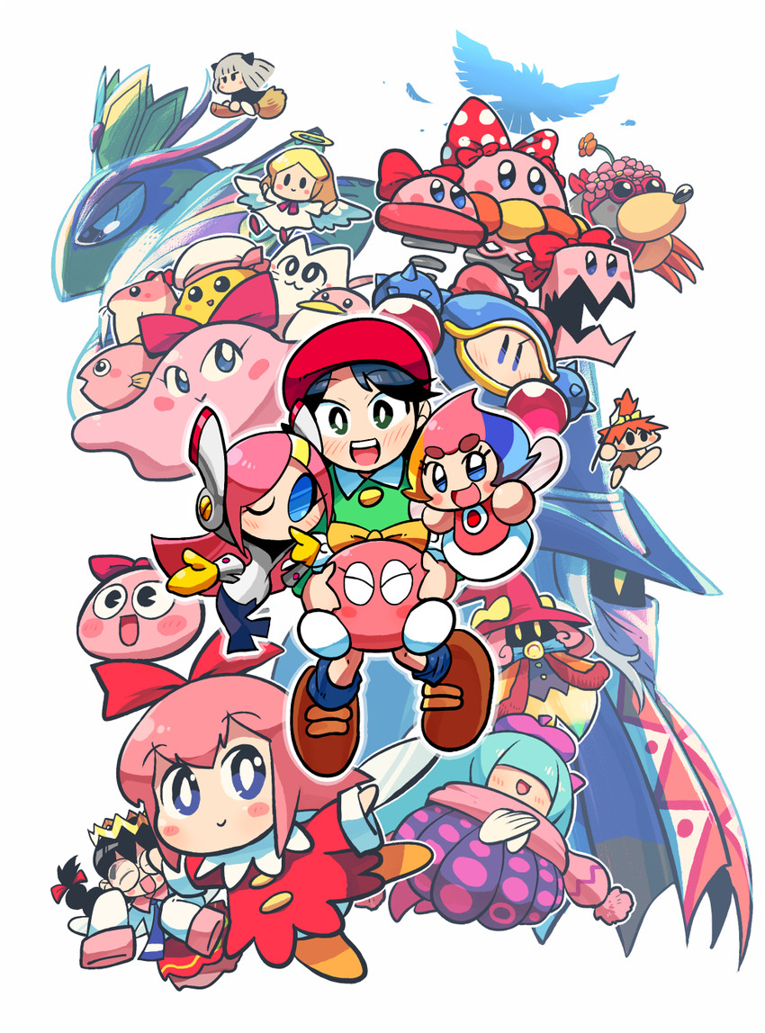 adeleine, ribbon, susie, queen sectonia, chuchu, and 21 more (kirby and 9 more) drawn by rariatto_(ganguri)