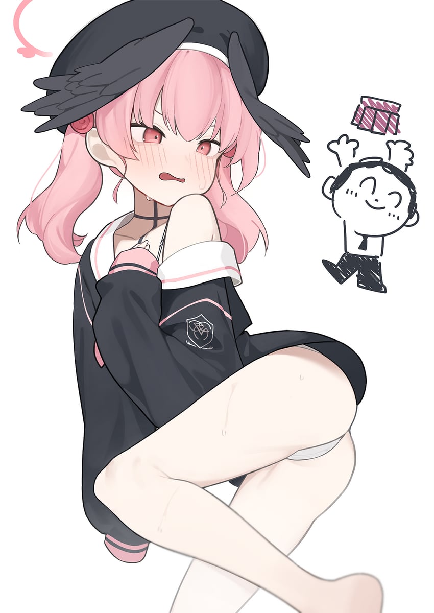 sensei, doodle sensei, and koharu (blue archive) drawn by fataaa