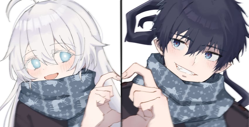 okumura rin (original and 1 more) drawn by aoirnn
