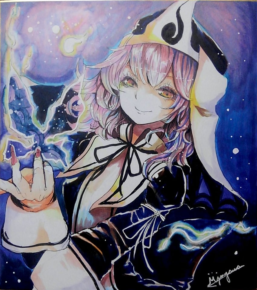 saigyouji yuyuko (touhou and 1 more) drawn by jonasan_(bad-t)