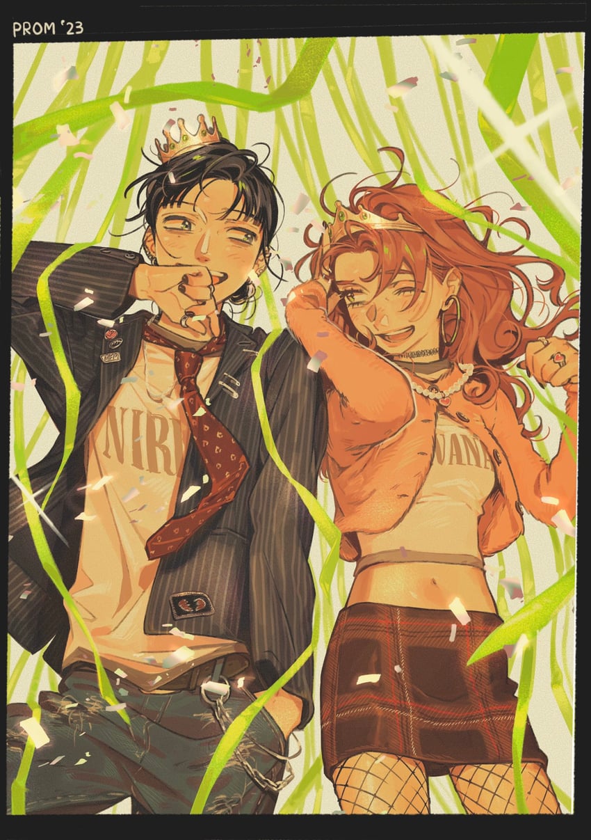 koga mitsuki and oosawa aya (kininatteru hito ga otoko ja nakatta) drawn by arai_sumiko