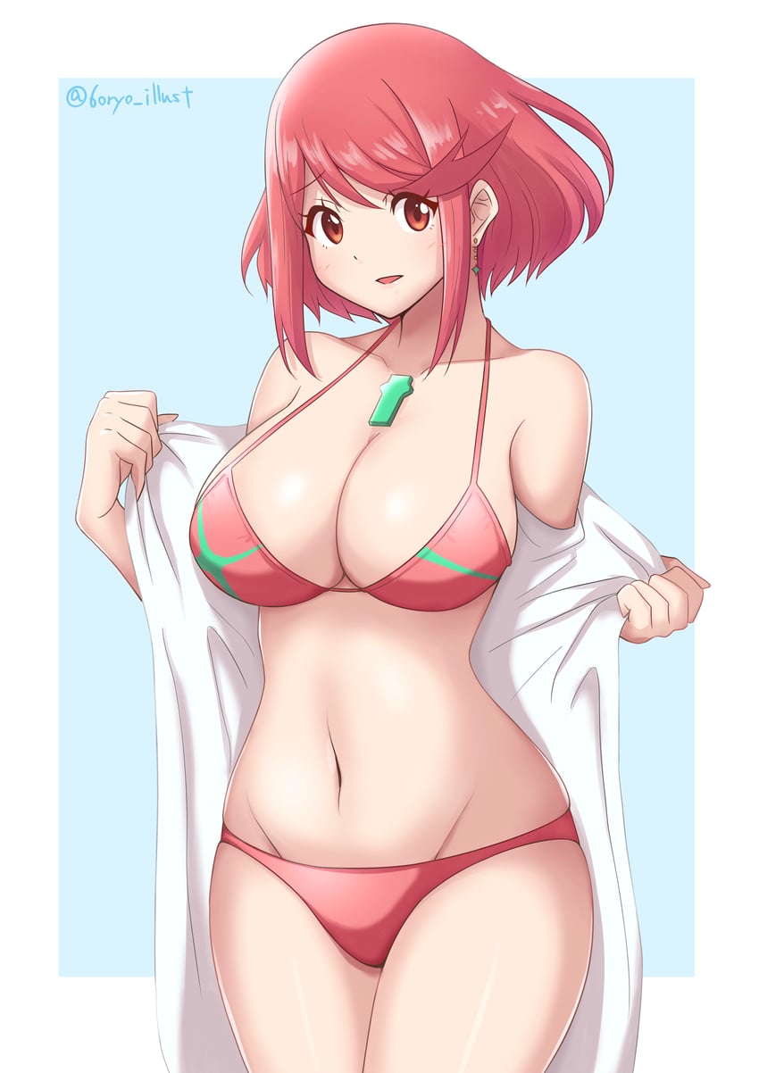 pyra (xenoblade chronicles and 1 more) drawn by ryochan96154