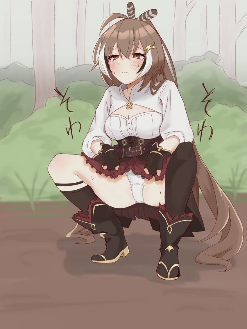 nanashi mumei (hololive and 1 more) drawn by alhambara